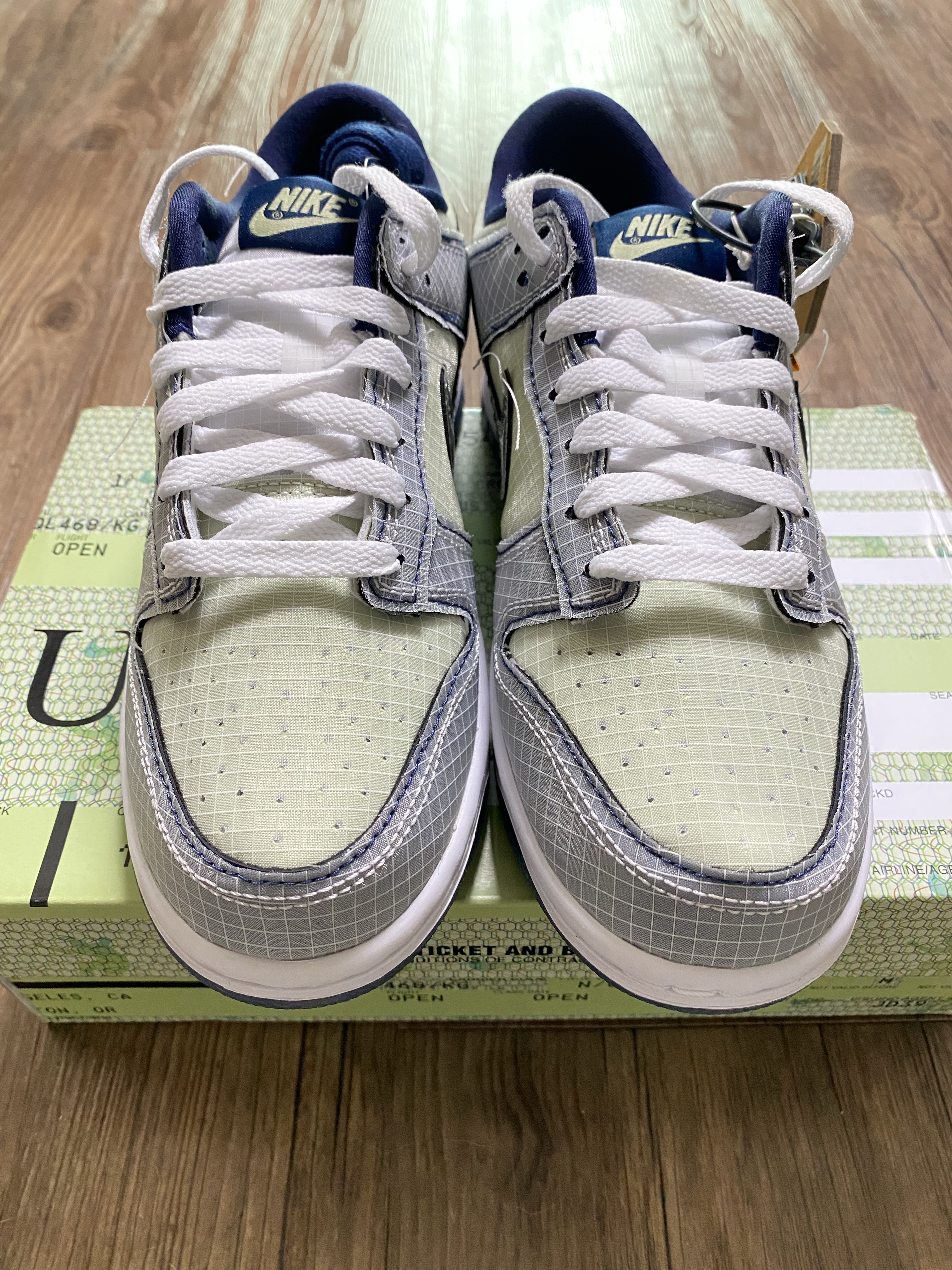 Nike x Union Dunk Low Passport Pack Pistachio 착용 스타일 - 2