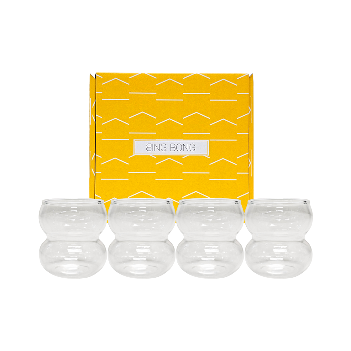 빙봉 버블 유리 소주잔 사케잔 술잔 4p set(Haulshome Bingbong Soju glass Set)