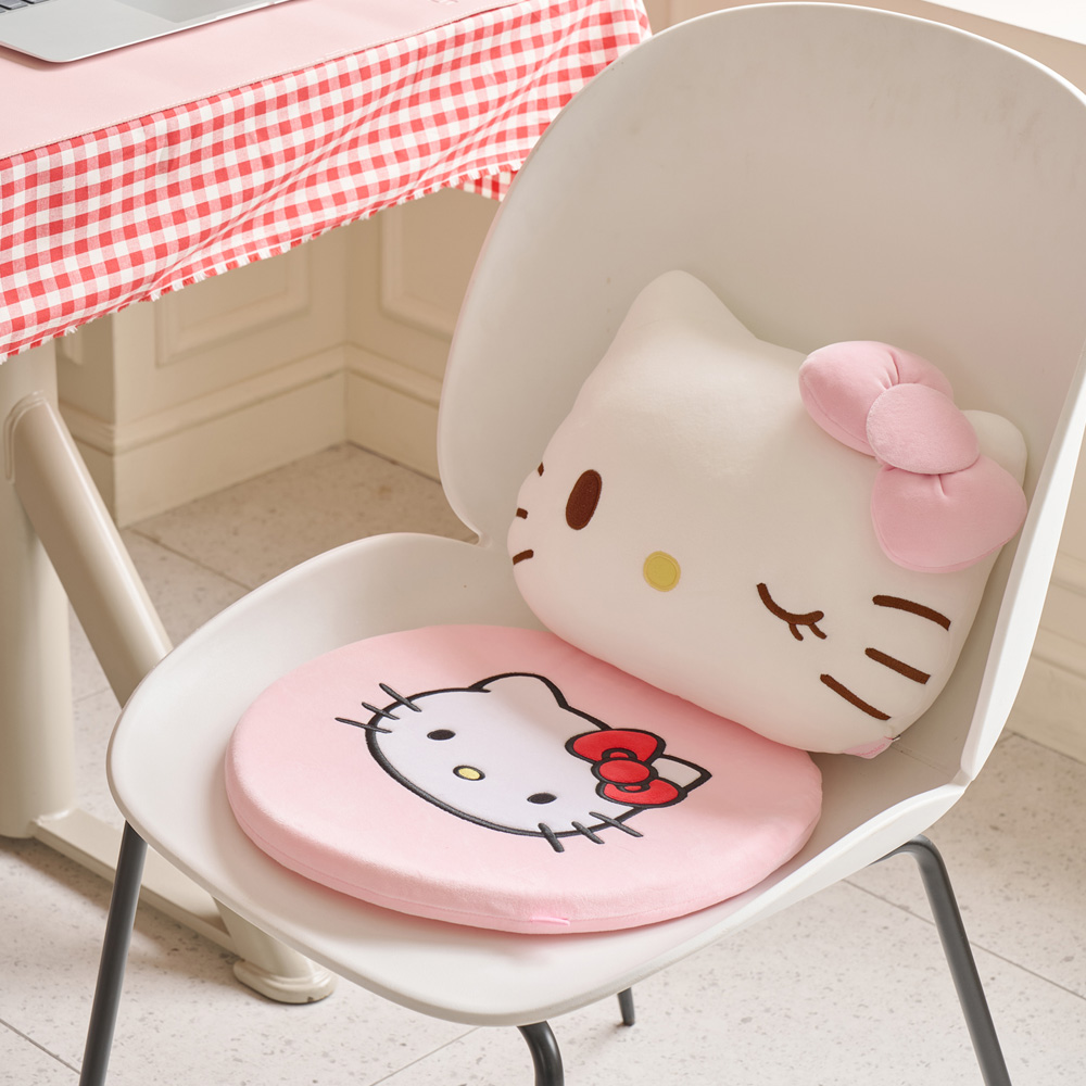 잉코 산리오 헬로키티 USB 메모리폼 온열 전기방석(INKO Sanrio Hello Kitty USB Memory Foam Heated Seat Cushion) - 2