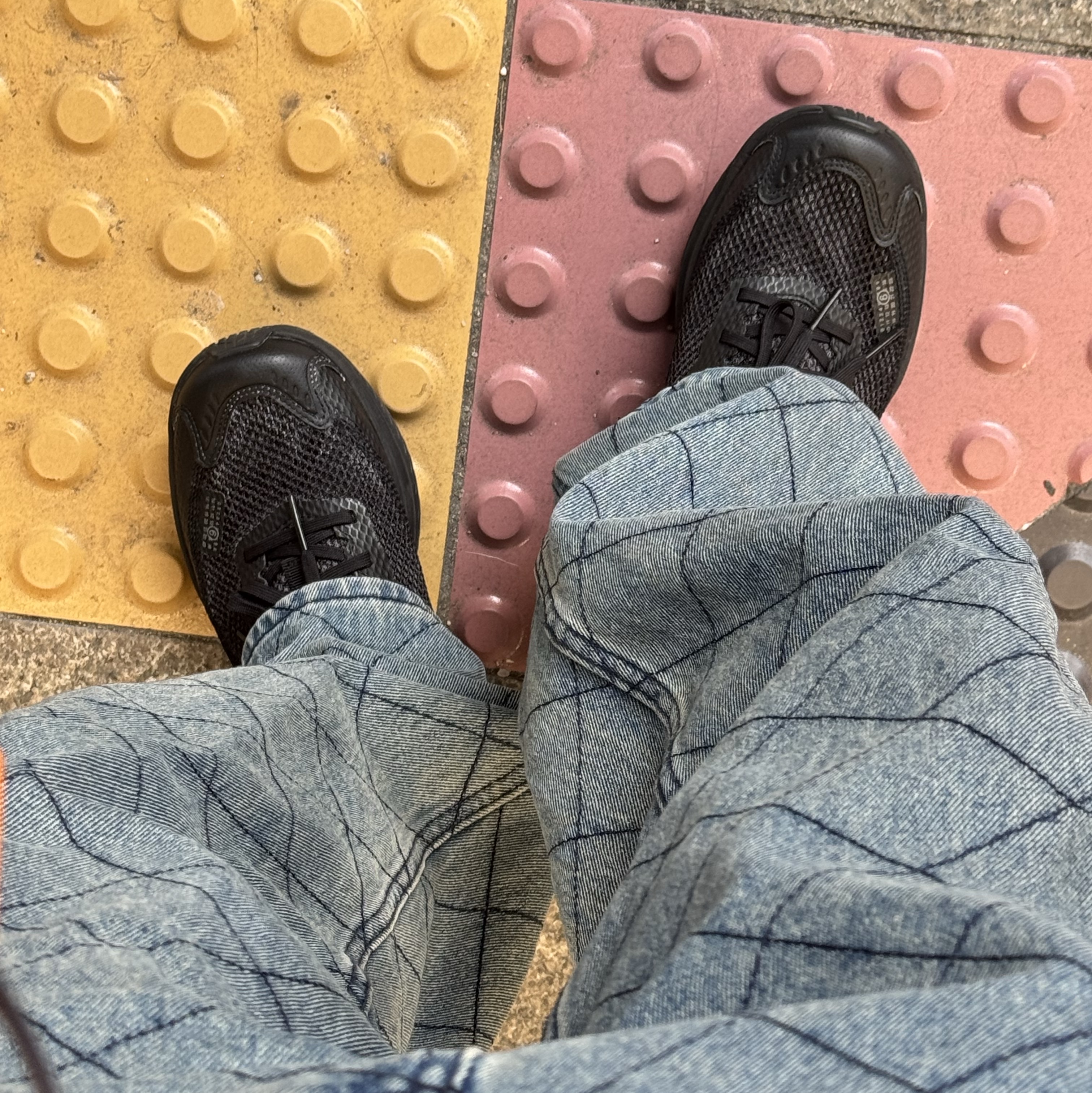 Salomon x MM6 Maison Margiela Spectur 2 Black Pewter 착용 스타일