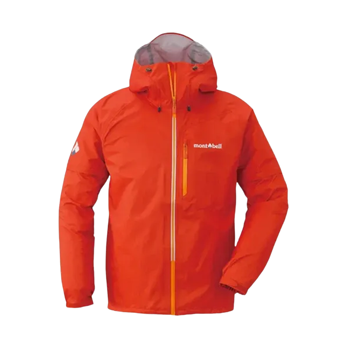 2328156 Montbell Convertible Rain Jacket Hot Red