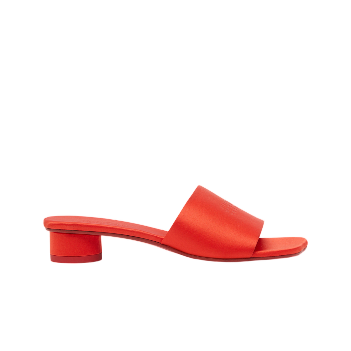 S59WP0211P5560T4017 (W) MM6 Maison Margiela Anatomic Numeric Mule Red