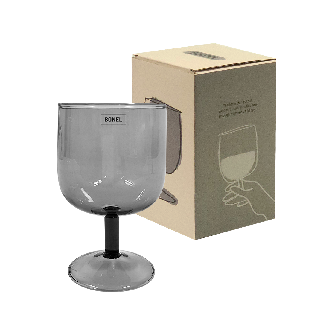 보넬  내열 고블렛 와인잔 시티그레이(Haulshome Bonnel Glass Goblet City Gray) - 1