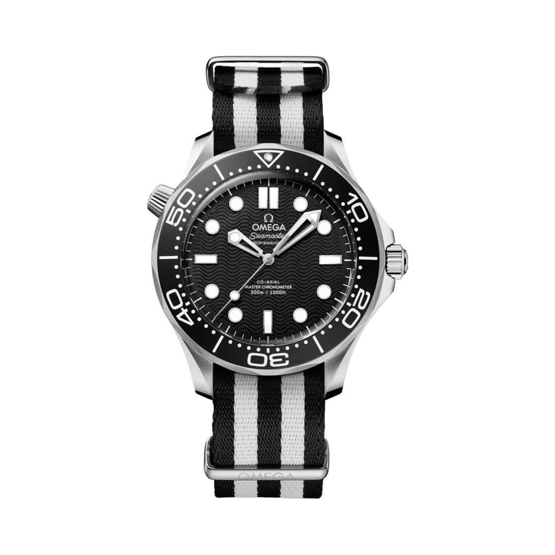 오메가 씨마스터 다이버 300M 오토매틱 42mm 스틸 러버 스트랩 블랙(Omega Seamaster Diver 300M Automatic 42mm Steel Rubber Strap Black)