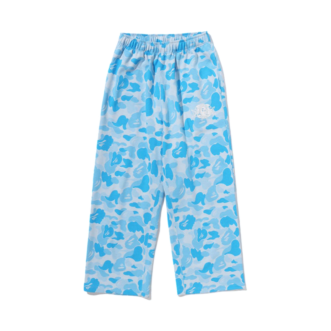 - BAPE Icy Bape ABC Camo Relaxed Fit Sweatpants Sax