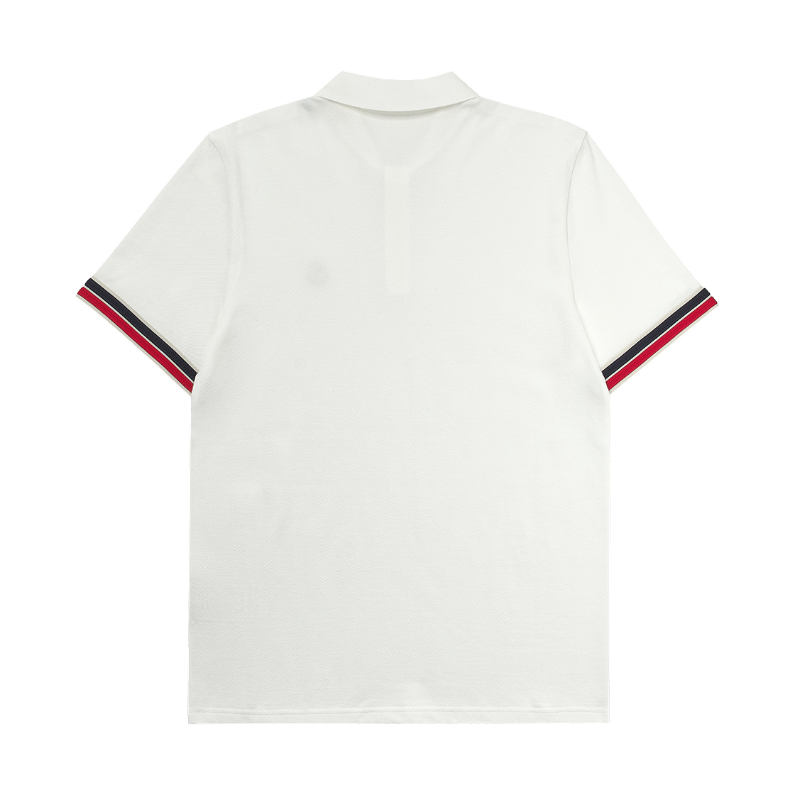 몽클레르 스트라이프 트림 코튼 피케 폴로 셔츠 화이트 - 25SS(Moncler Striped Trim Cotton Piquet Polo Shirt White - 25SS) - 2