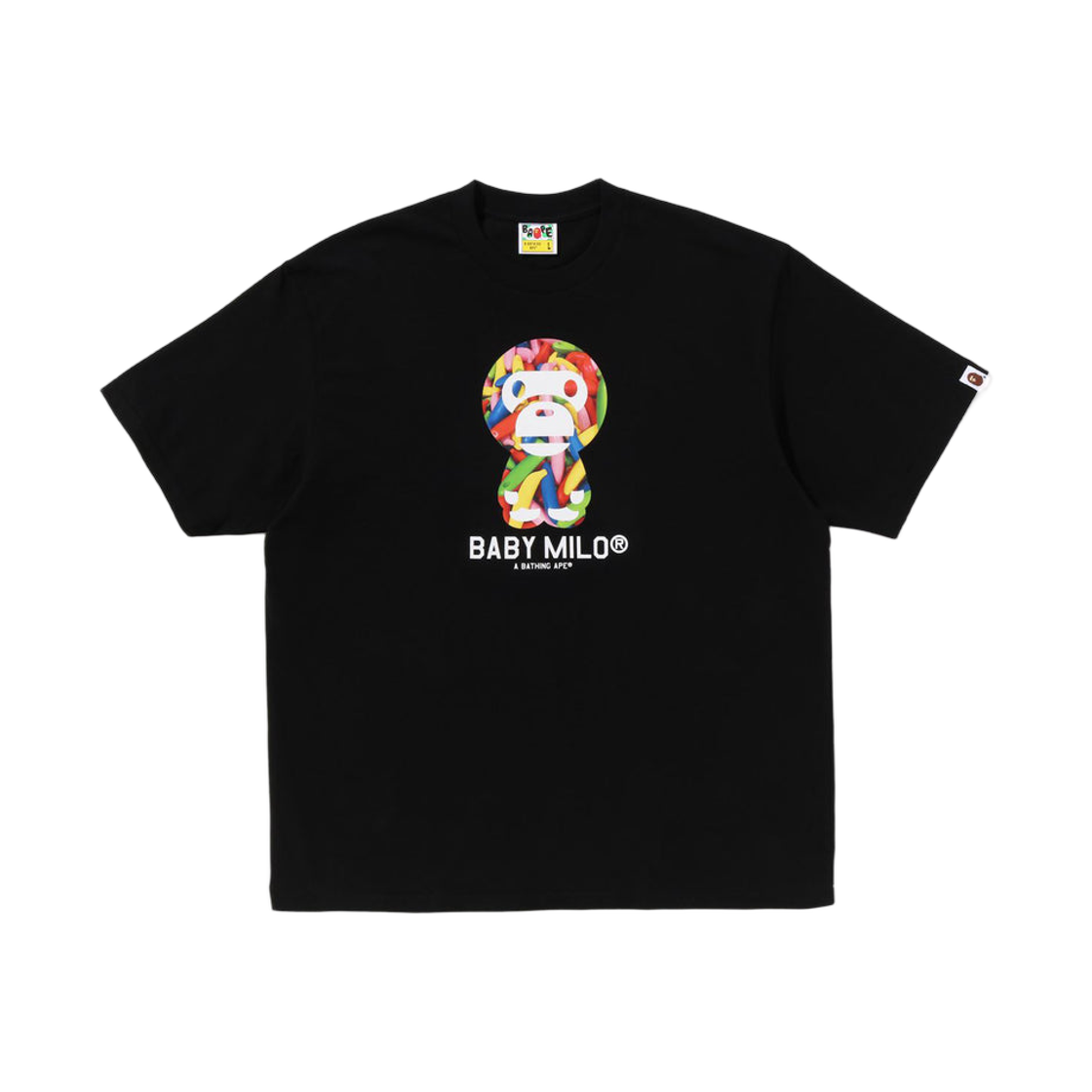 베이프 바나나 베이비 마일로 릴렉스드 핏 티셔츠 블랙(BAPE Banana Baby Milo Relaxed Fit T-Shirt Black) - 1
