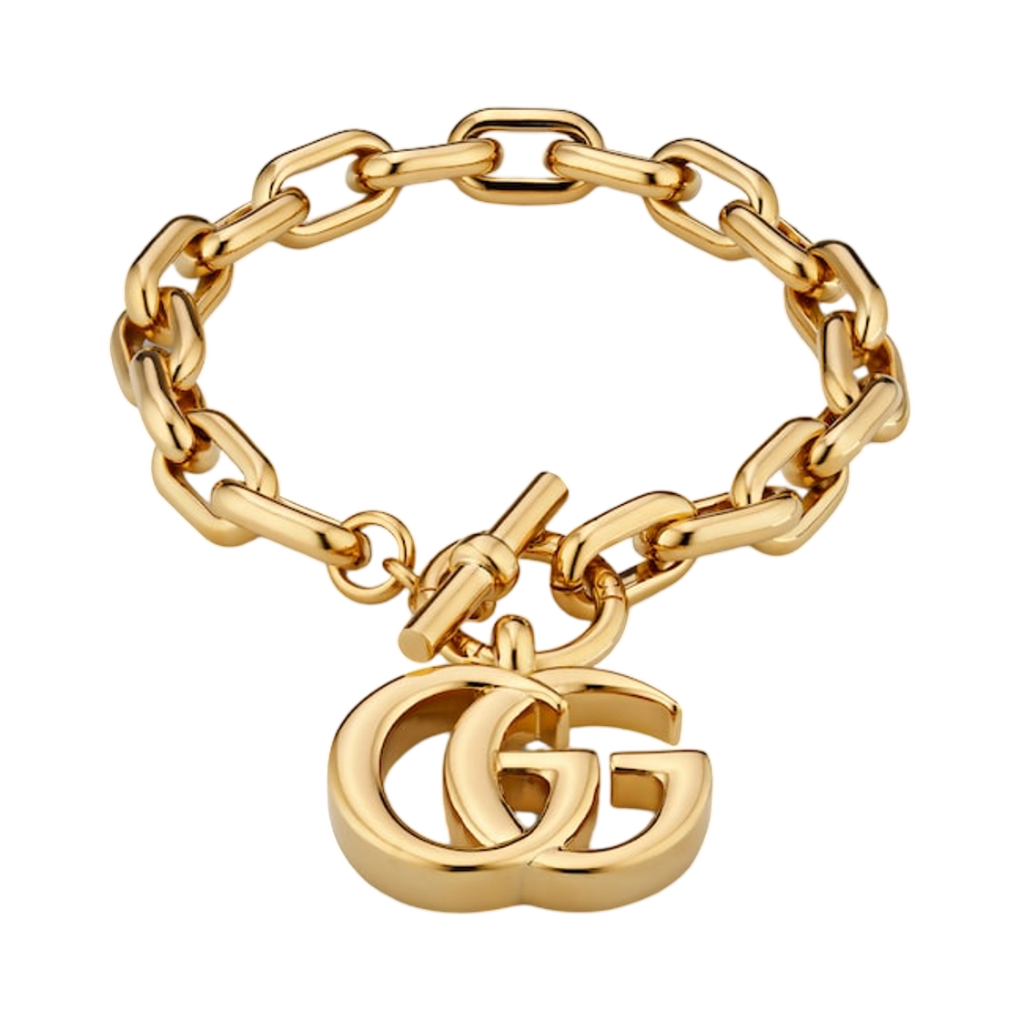 (W) 구찌 GG 마몽 참 체인 브레이슬릿 골드((W) Gucci GG Marmont Charm Chain Bracelet Gold)
