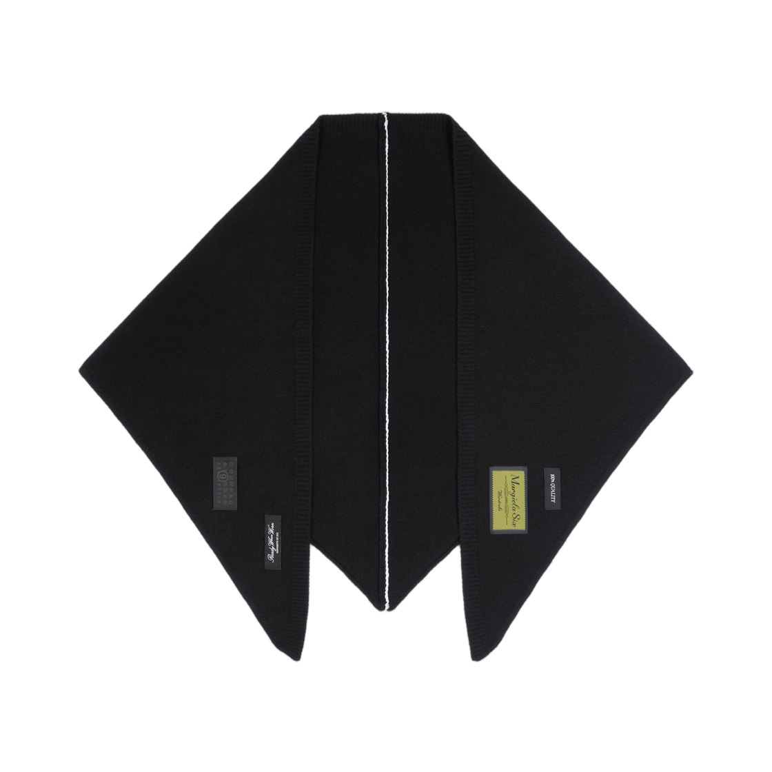 MM6 메종 마르지엘라 울 블렌드 스카프 블랙(MM6 Maison Margiela Wool Blend Scarf Black)