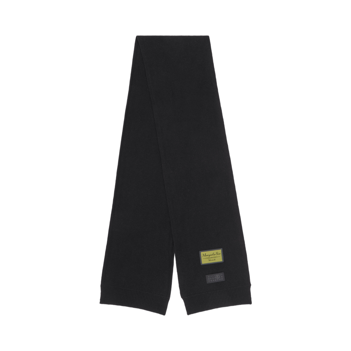 MM6 메종 마르지엘라 울 블렌드 스카프 블랙(MM6 Maison Margiela Wool Blend Scarf Black) - 1