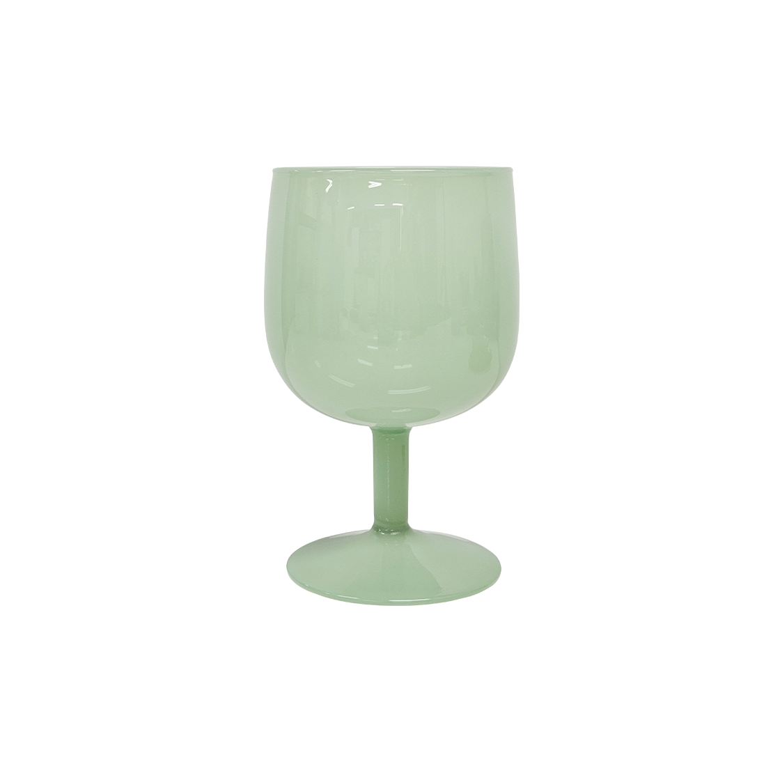뉴티지 벨 고블렛 밀크글라스 내열유리 와인잔 민트(Haulshome Newtage Glass Bell Goblet Mint)