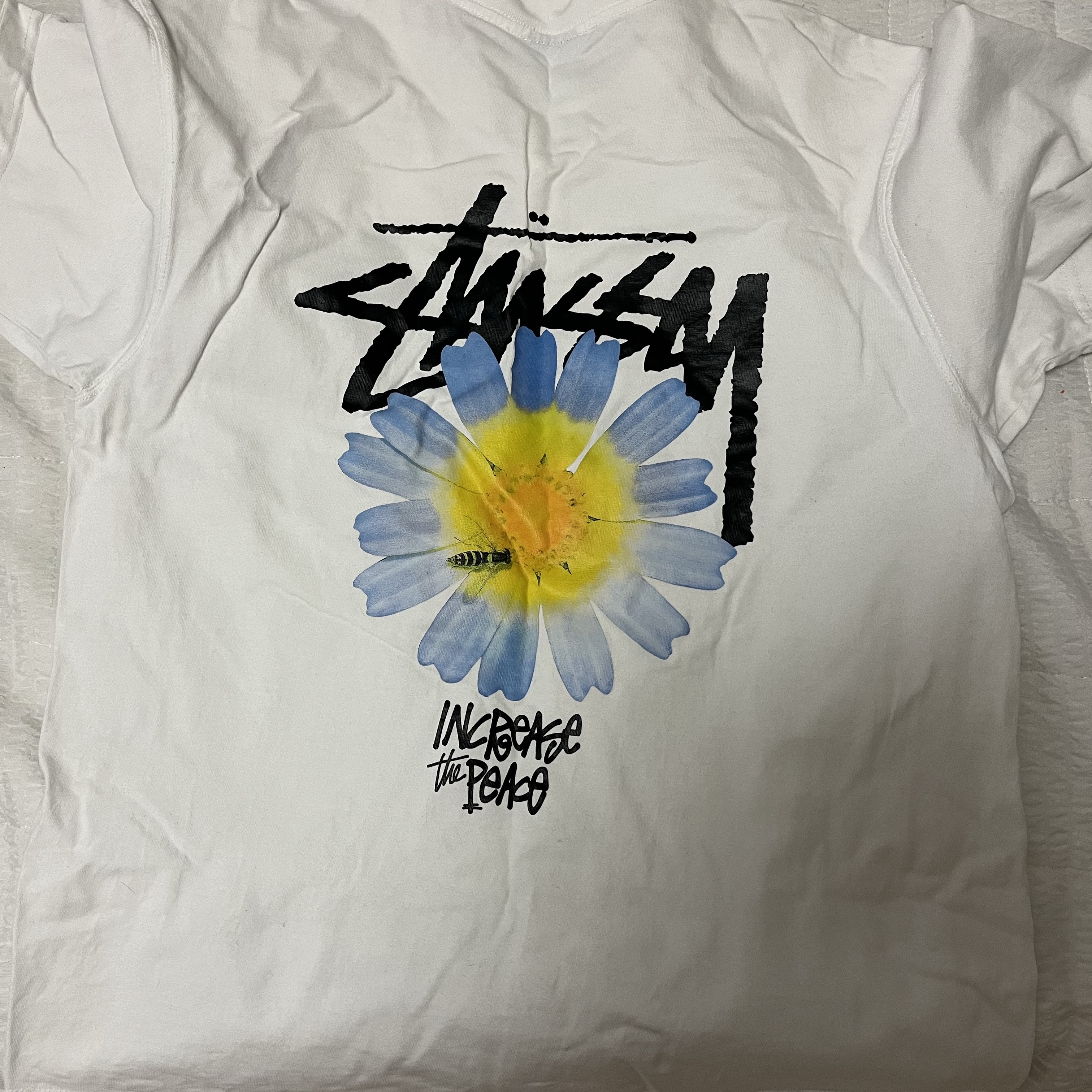 Stussy ITP Flower T-Shirt White 착용 스타일