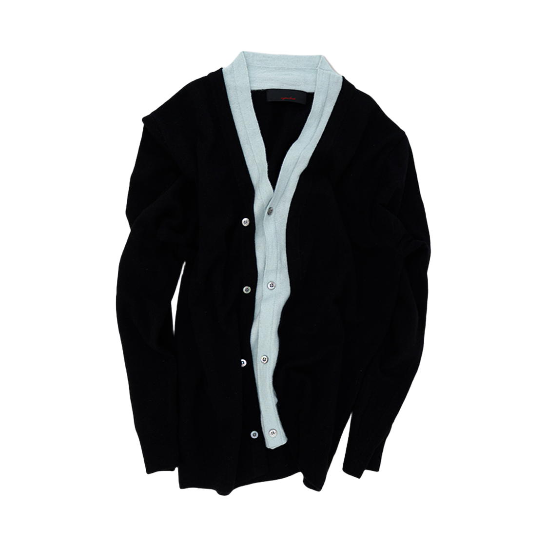 애니타임로릭 아자 브이넥 가디건 블랙(anytimeloreak Aza V-neck Cardigan Black)