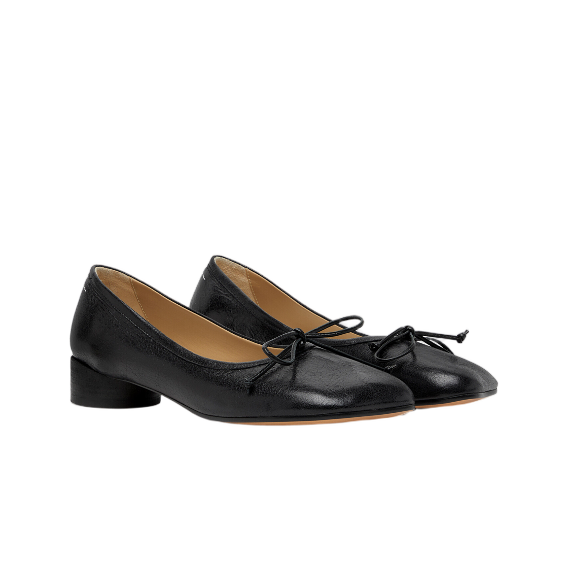 (W) MM6 메종 마르지엘라 아나토믹 뉴메릭 발레리나 블랙((W) MM6 Maison Margiela Anatomic Numeric Ballerinas Black) - 2