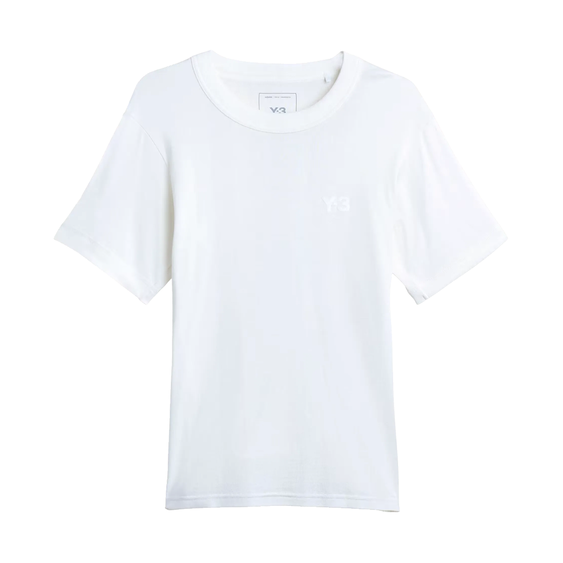 KB4631 Y-3 x Yohji Yamamoto Slim Short Sleeve T-Shirt Core White