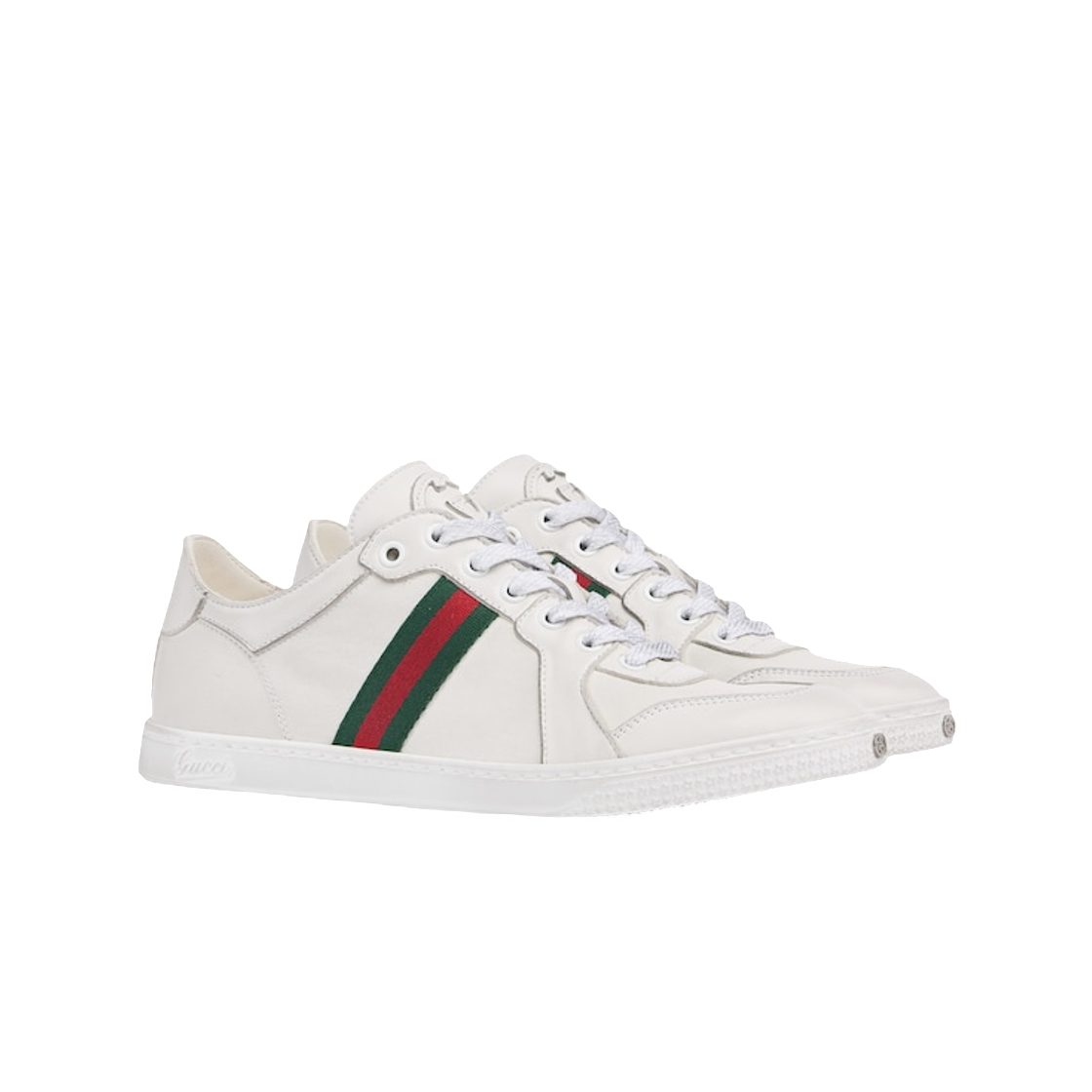 (W) 구찌 스트레치 로우탑 스니커즈 화이트((W) Gucci Stretch Low-Top Sneaker White) - 2