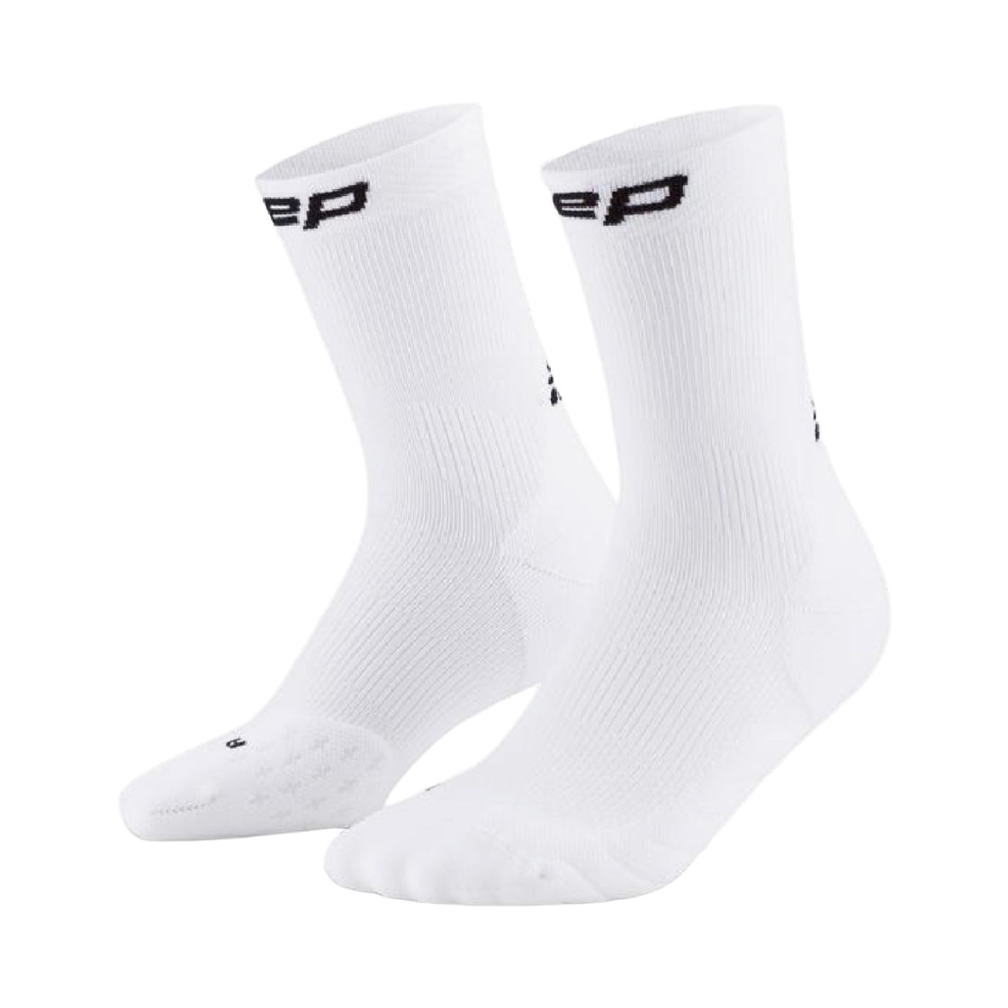 CEP 코어 런 컴프레션 미드 컷 삭스 화이트(CEP Core Run Compression Mid Cut Socks White)