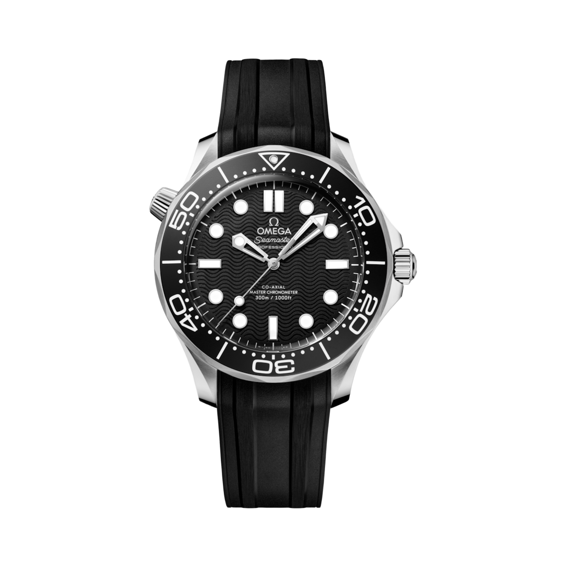 오메가 씨마스터 다이버 300M 오토매틱 42mm 스틸 러버 스트랩 블랙(Omega Seamaster Diver 300M Automatic 42mm Steel Rubber Strap Black)