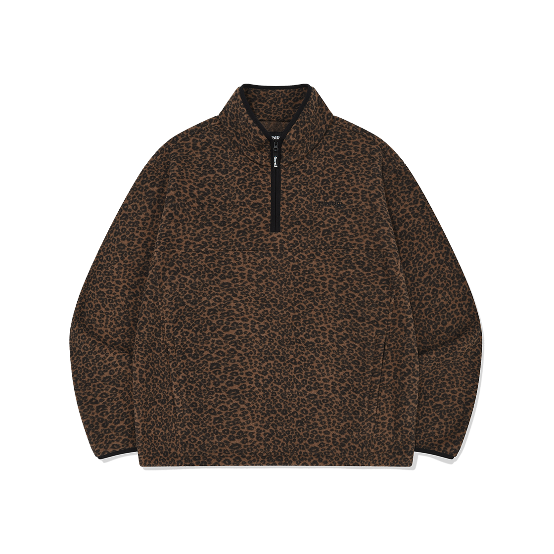 트레셔 다이아 플리스 하프집업 풀오버 레오파드(THRASHER Dia Fleece Half Zip-Up Pullover Leopard)