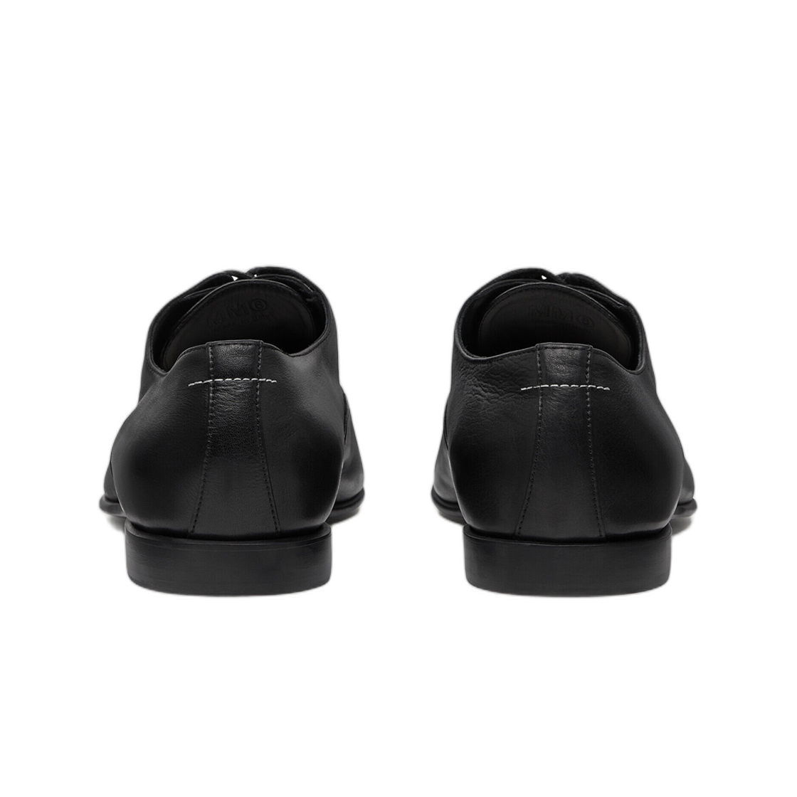 MM6 메종 마르지엘라 레더 더비 슈즈 블랙(MM6 Maison Margiela Leather Derby Shoes Black) - 3