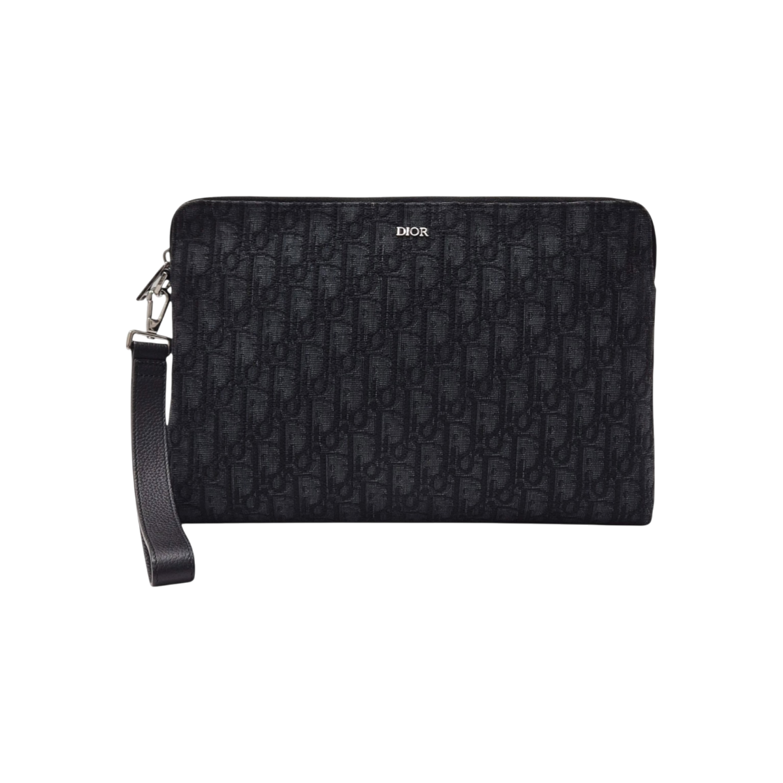 디올 2OBCA251YSE H03E 블랙 오블리크 클러치, 스트랩(Dior Black Oblique Clutch with Strap 2OBCA251YSE H03E)