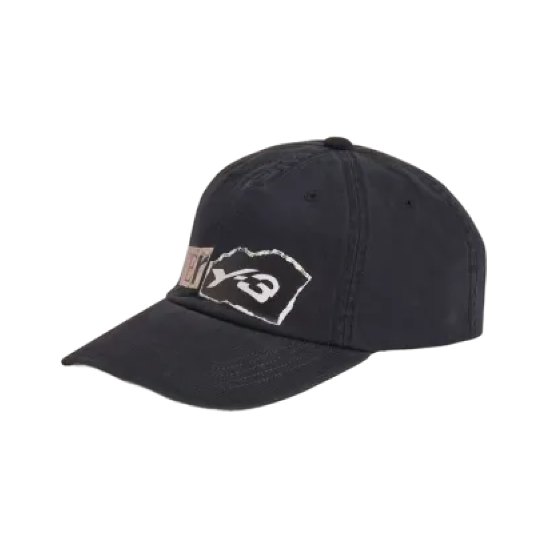 KD0179 Y-3 x Yohji Yamamoto Graphic Dad Cap Black