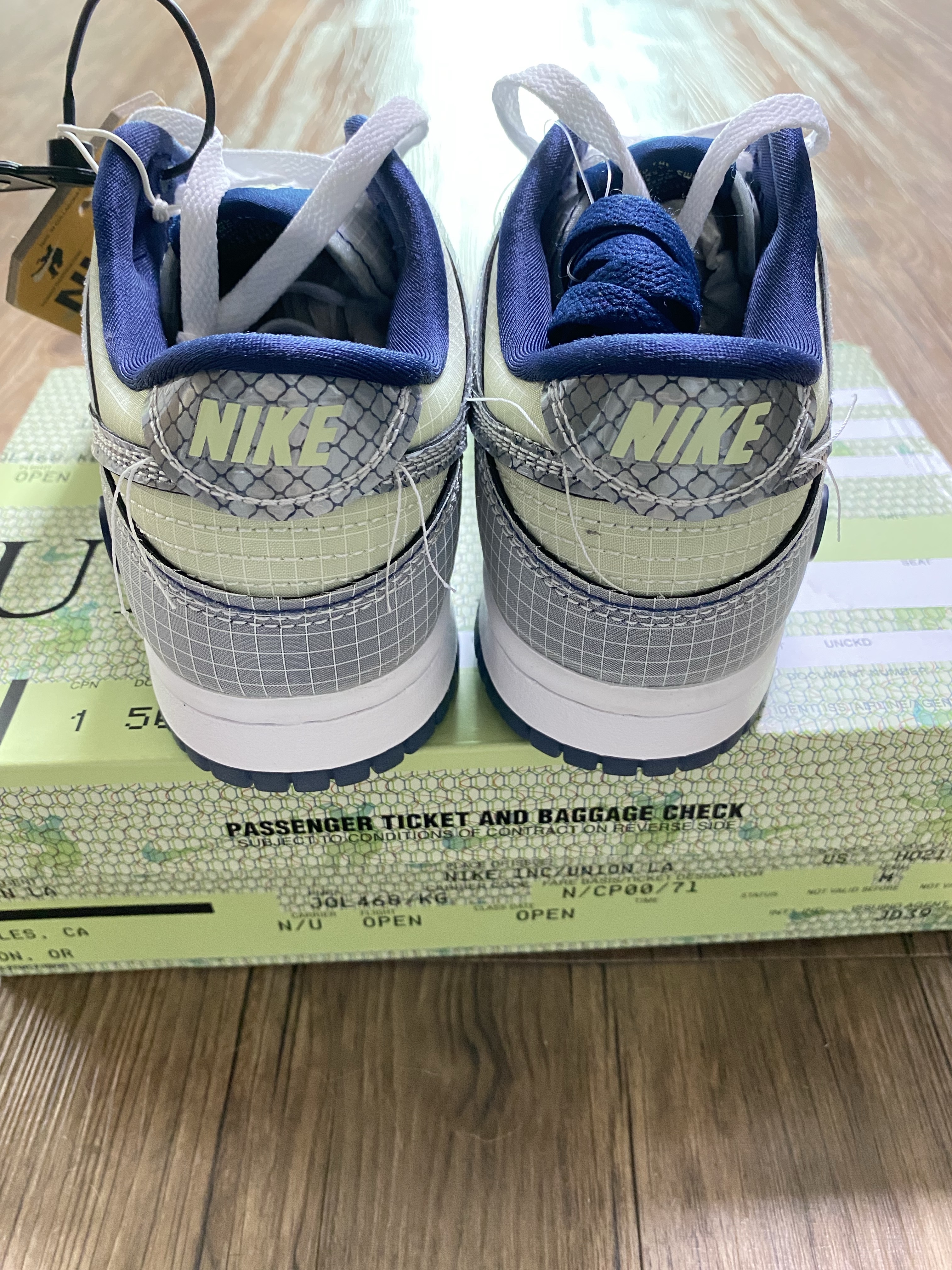 Nike x Union Dunk Low Passport Pack Pistachio 착용 스타일 - 4