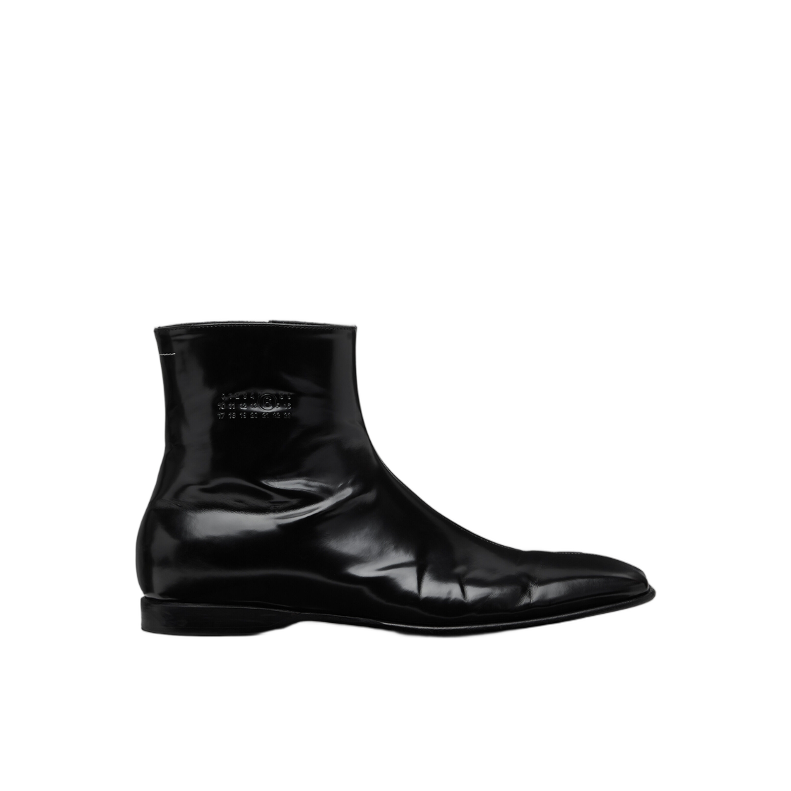 SH1WU0013P7137T8013 MM6 Maison Margiela Leather Ankle Boots Black