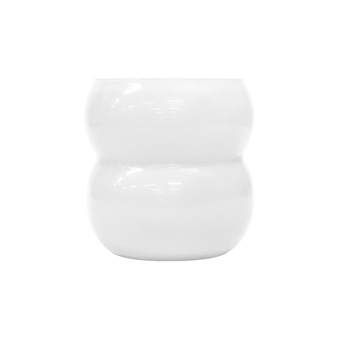 뉴티지 빙봉 2F 밀크글라스 내열 유리컵 화이트(Haulshome Newtage Glass 2F Cup White)