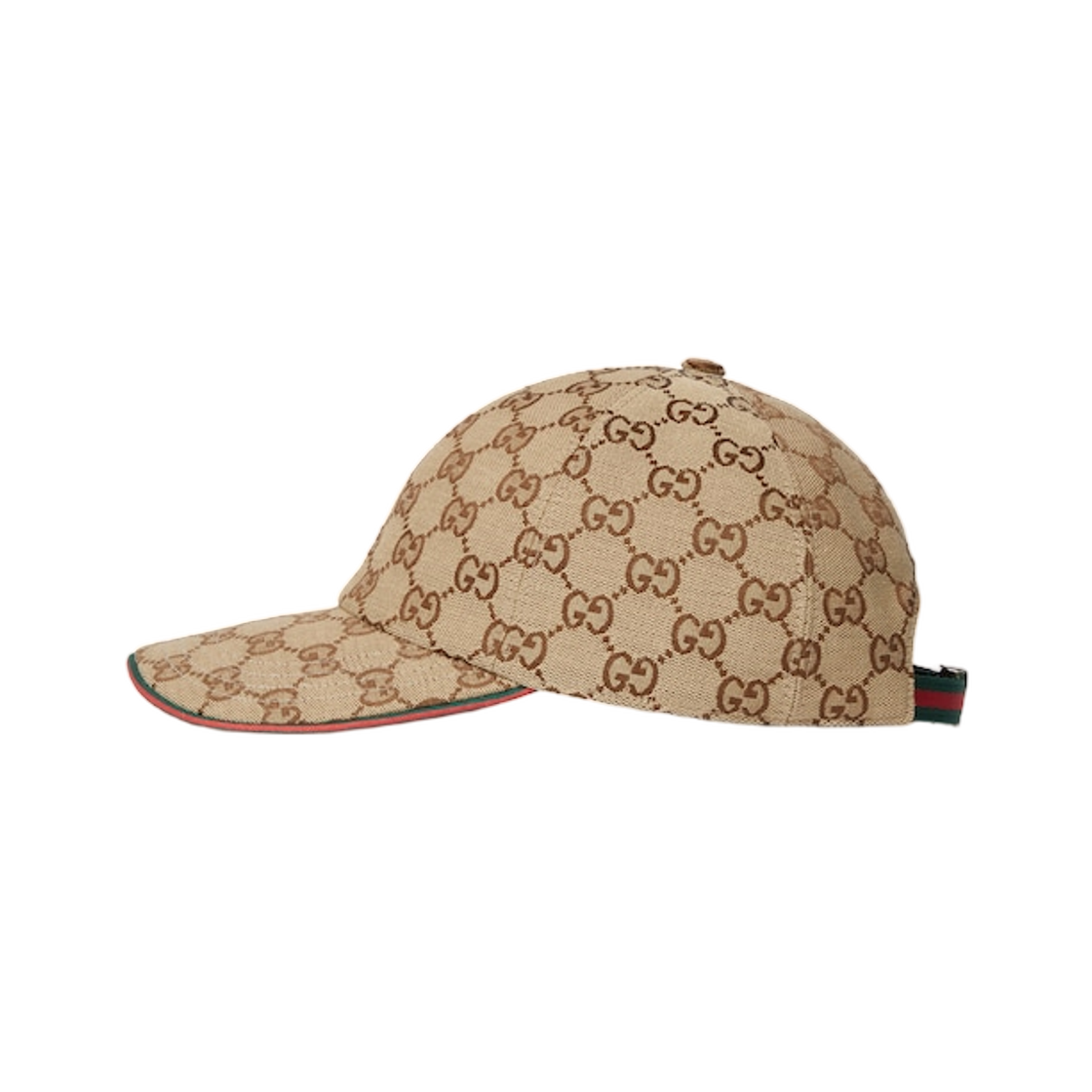 (W) 구찌 GG 캔버스 베이스볼 햇 브라운 라이트 브라운((W) Gucci GG Canvas Baseball Hat Brown Light Brown) - 2