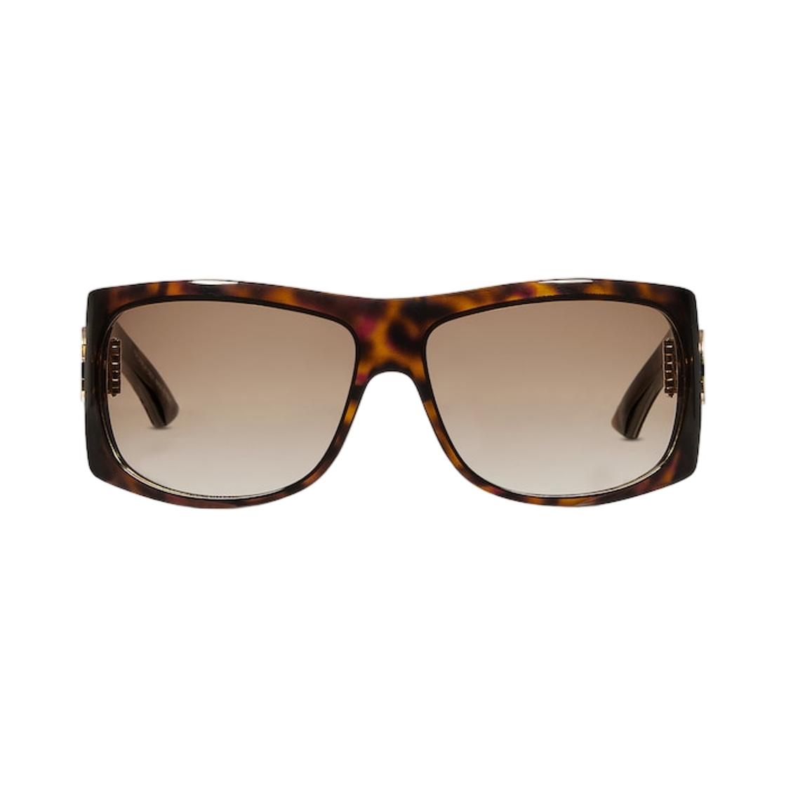 (W) 구찌 스퀘어 프레임 선글라스 톨토이즈쉘 브라운((W) Gucci Square-Frame Sunglasses Tortoiseshell Brown)