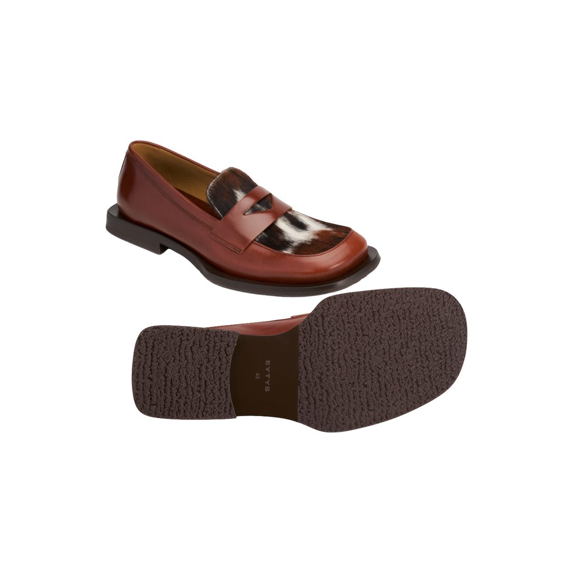 이티스 사반트 마호가니 카프 헤어 레더 브라운 - 26SS(Eytys Savant Mahogany Calf Hair Leather Brown - 26SS) - 5