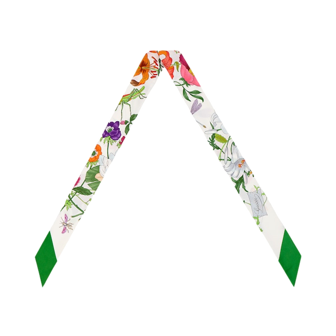 (W) 구찌 프린티드 실크 리본 멀티컬러((W) Gucci Printed Silk Ribbon Multicolor) - 2