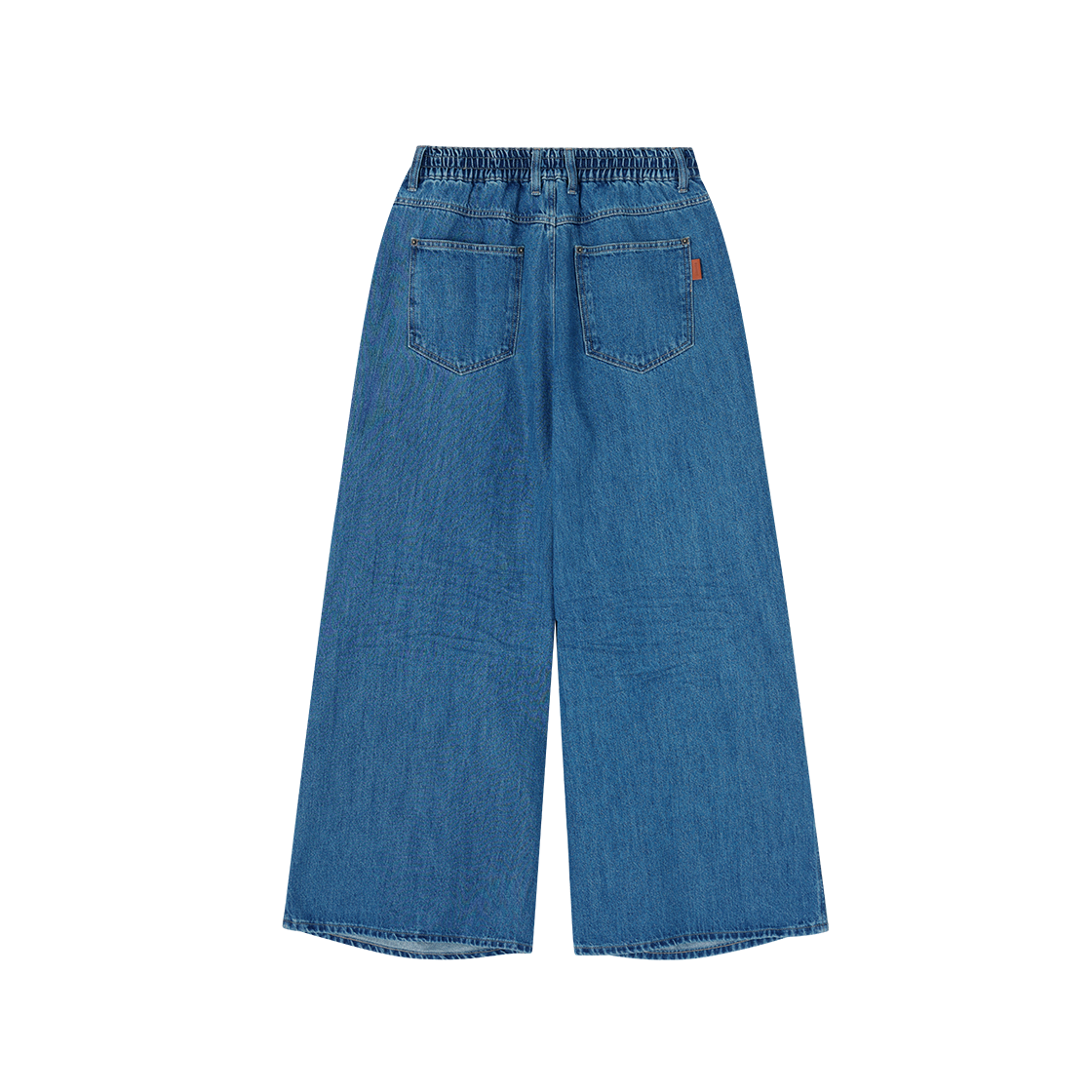 송지오 컬렉션 바이어스 드레이프 플레어 데님 블루(SONGZIO COLLECTION Bias Drape Flare Denim Blue) - 2