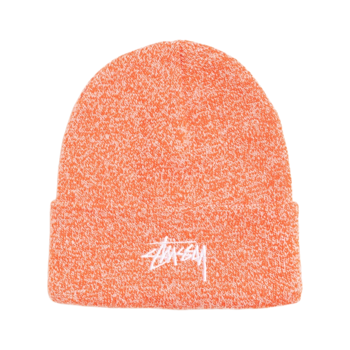 1321020 Stussy Stock Cuff Beanie Marled Orange
