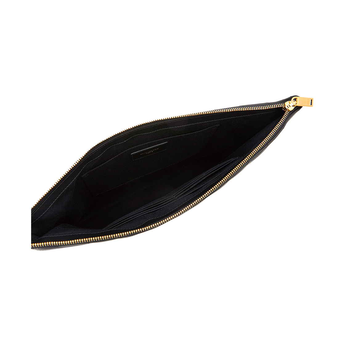 [25% 쿠폰] 생로랑 마틀라세 레더 골드 모노그램 도큐먼트 홀더 블랙([25% 쿠폰] Saint Laurent Gold Monogram Document Holder in Matelasse Leather Black) - 6