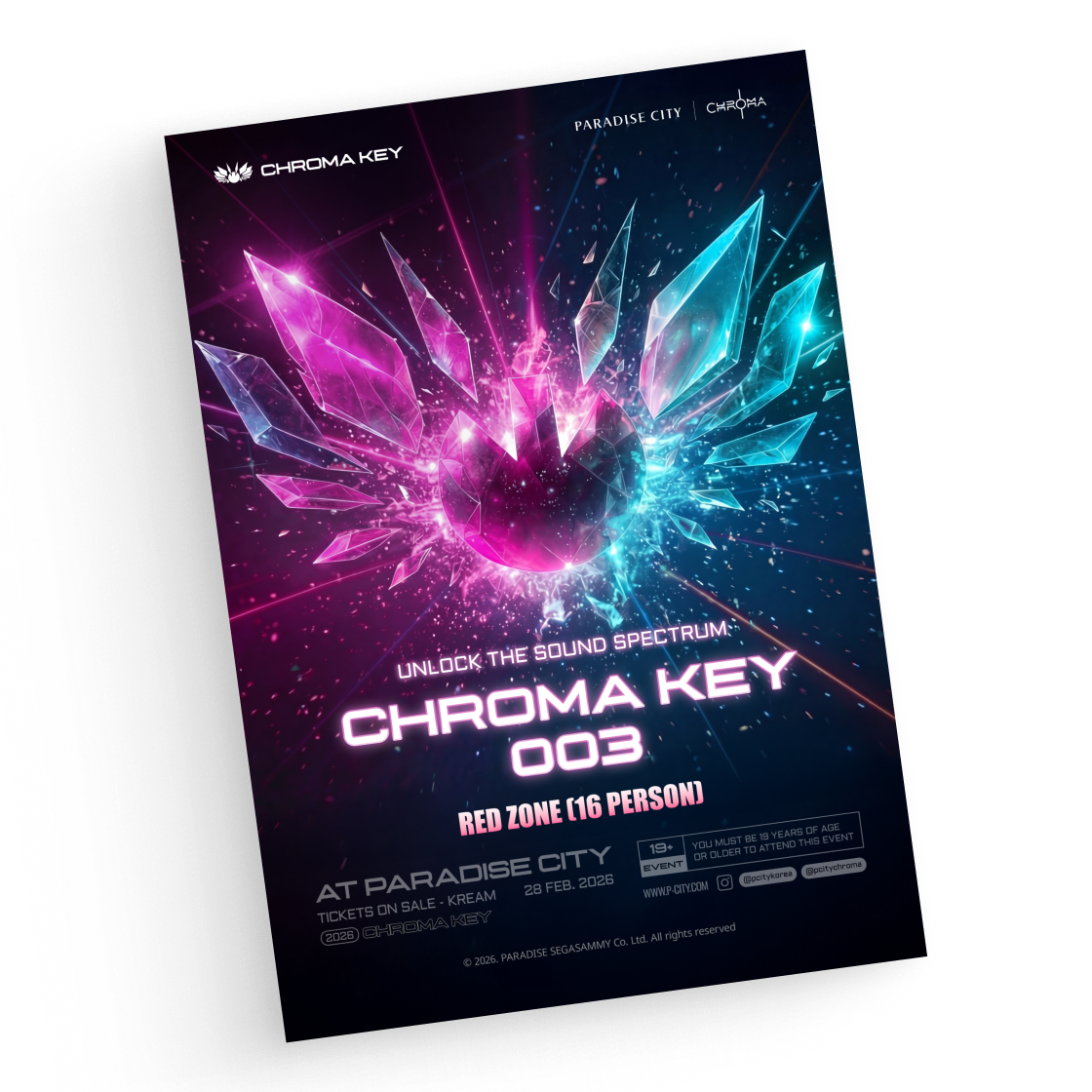 CHROMA03-TK12 RED ZONE (CHROMA KEY 003 ZONE) - 16인