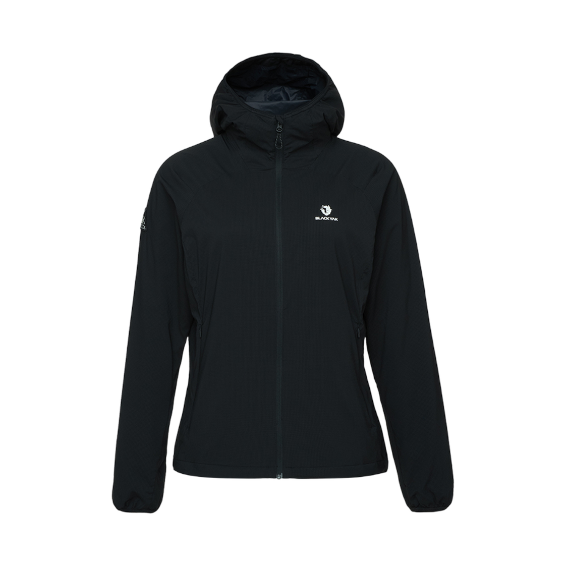 1BYJKFU504BK (W) Black Yak Midlayer Hoodie Windbreaker Black