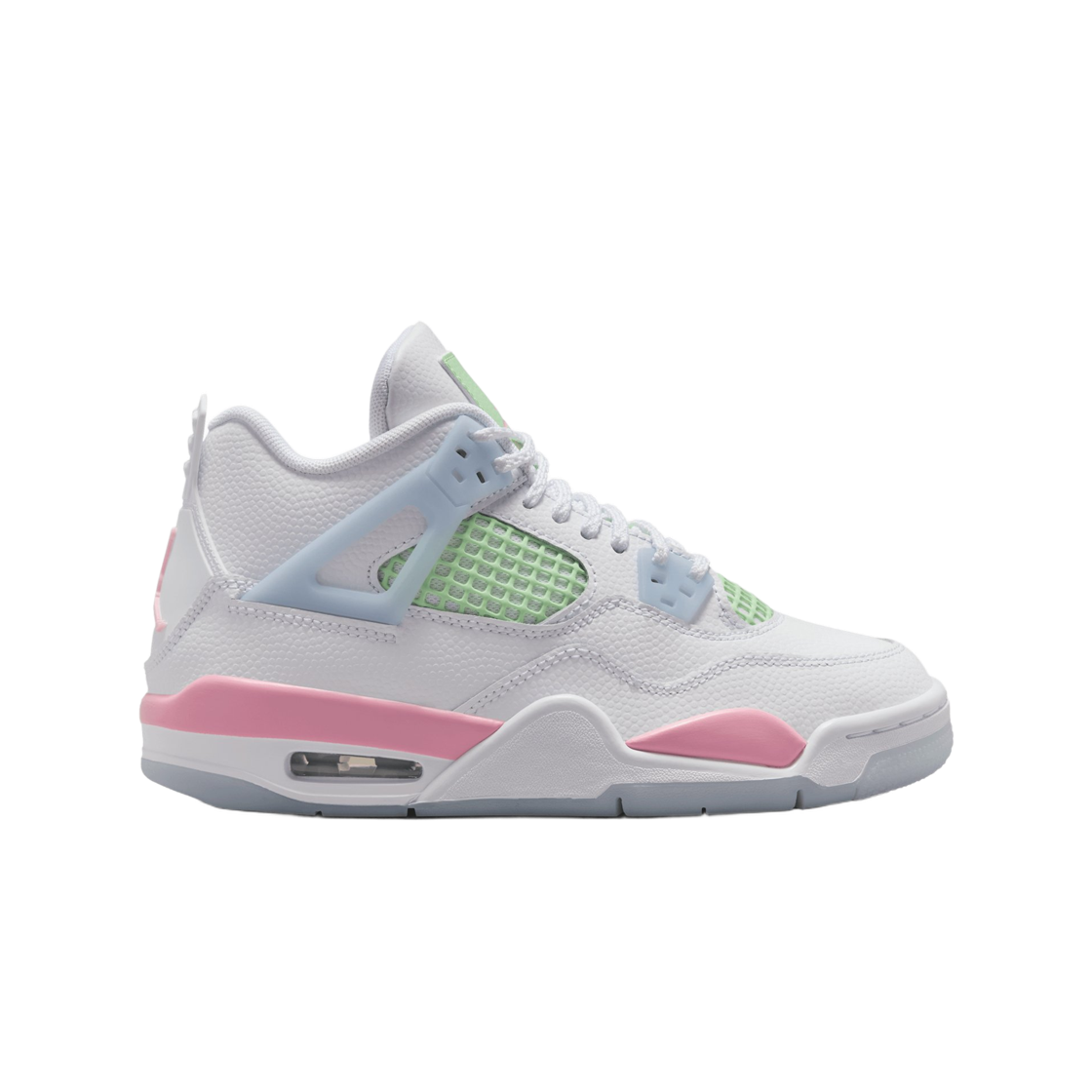 (GS) 조던 4 레트로 화이트 미디움 소프트 핑크((GS) Jordan 4 Retro White Medium Soft Pink) - 1