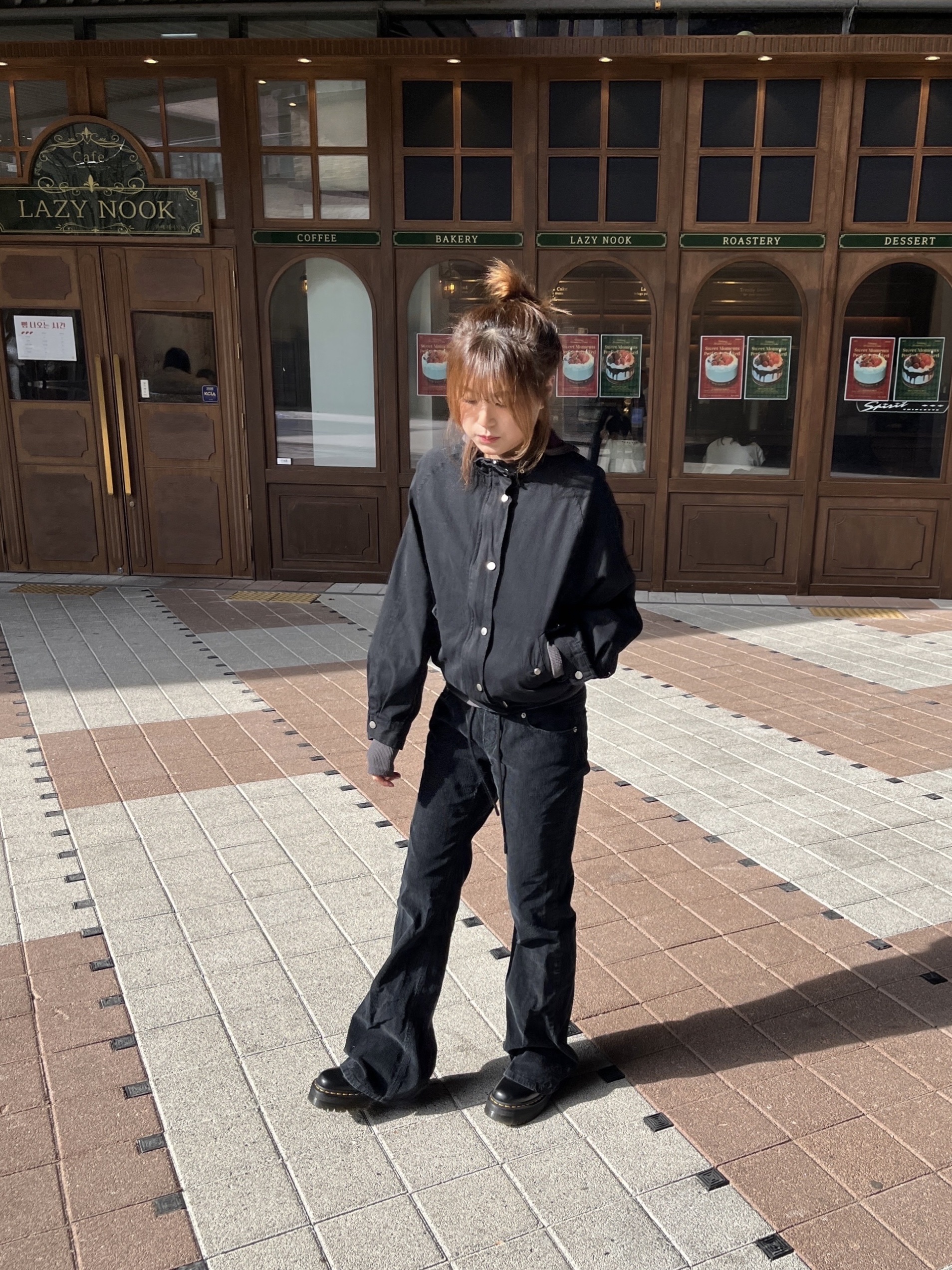 Dr. Martens 1461 Quad Black 착용 스타일 - 4