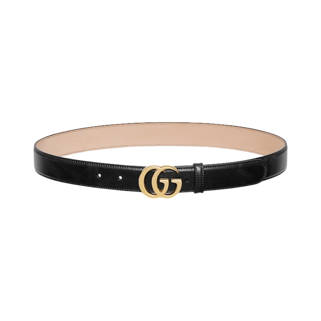 863293-AAGD4-1000 (W) Gucci GG Marmont Thin Belt Black