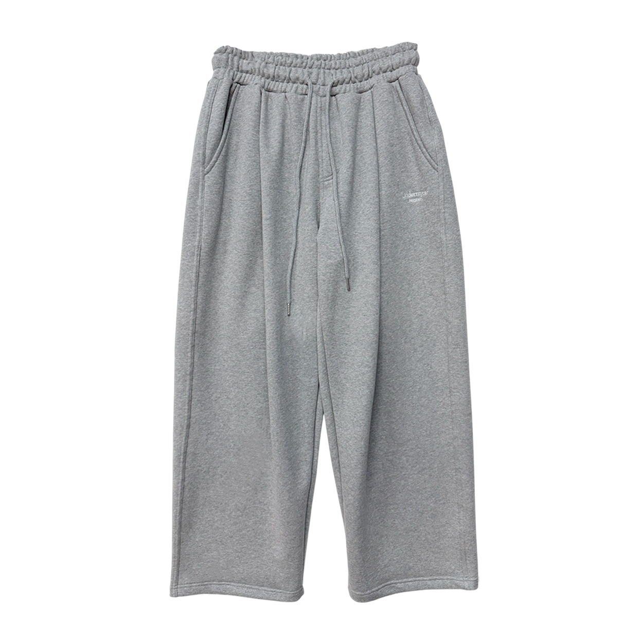 언더마이카 무.161 클래식 로고 레귤러 핏 스웻팬츠 멜란지 그레이(Undermycar Mu.161 Classic Logo Regular Fit Sweatpants Melange Gray)