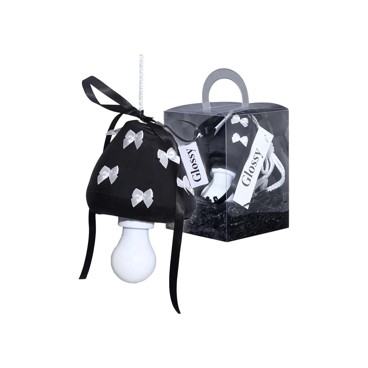 2147130 [3% 적립] [Glossy X LOFA SEOUL] LOFA SEOUL Black Ribbon Mushroom Lamp