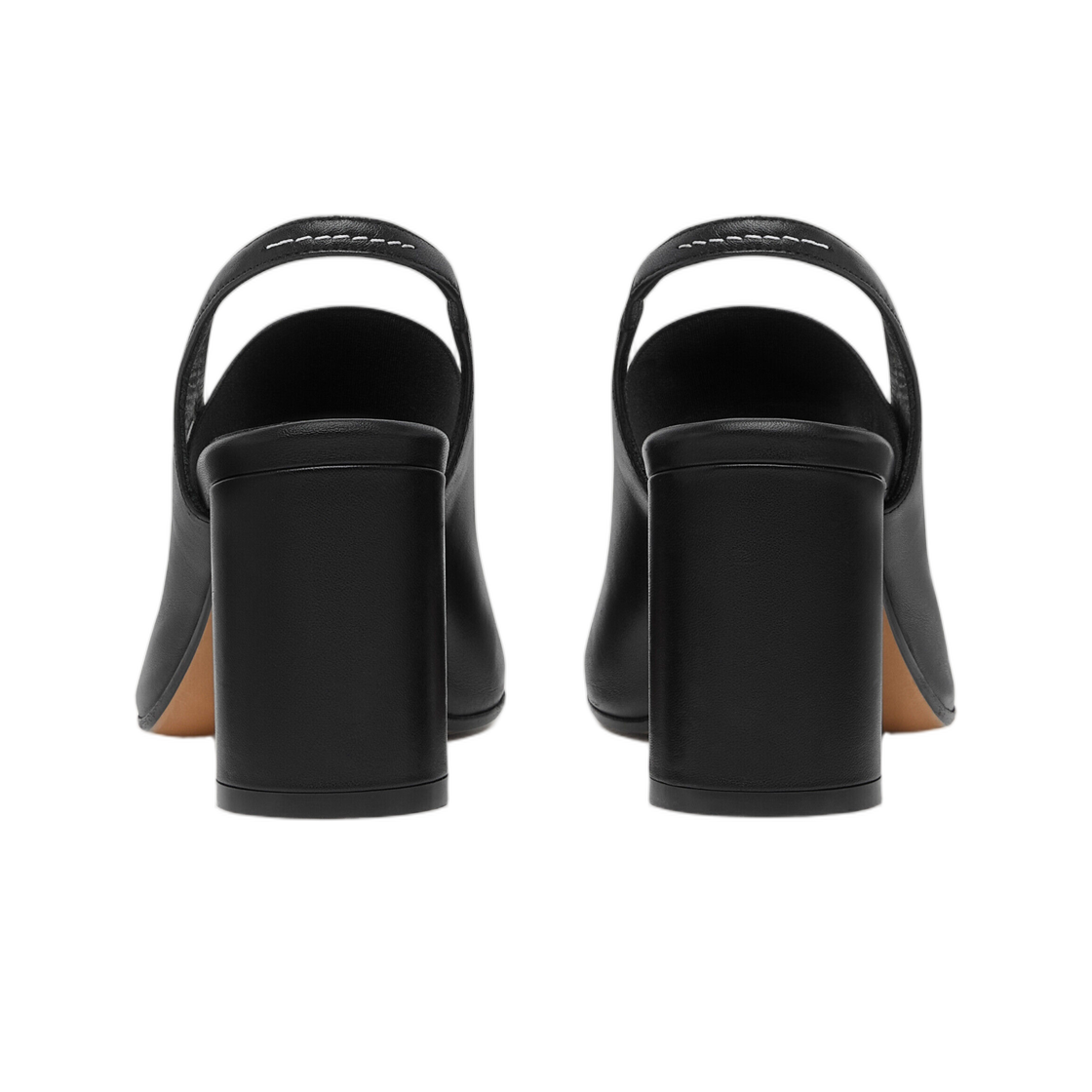 (W) MM6 메종 마르지엘라 아나토믹 뉴메릭 슬링백 블랙((W) MM6 Maison Margiela Anatomic Numeric Slingback Black) - 3