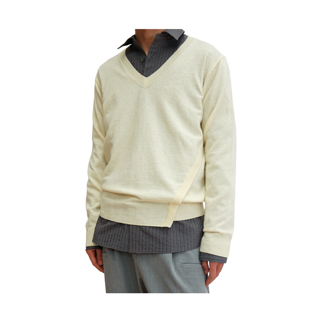 애니타임로릭 카멜리아 브이넥 레몬(anytimeloreak Camellia V-neck Lemon) - 2