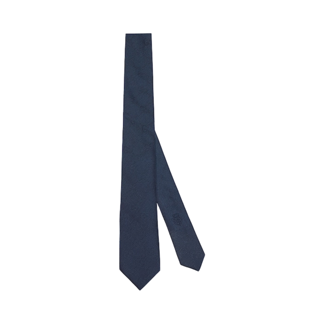861299-4E600-4000 Gucci GG Silk Cotton Tie Blue
