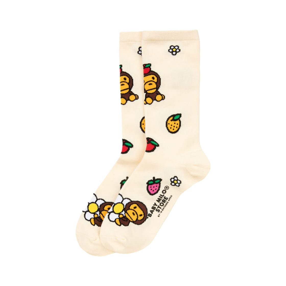 - BAPE Baby Milo Socks #2 Ivory