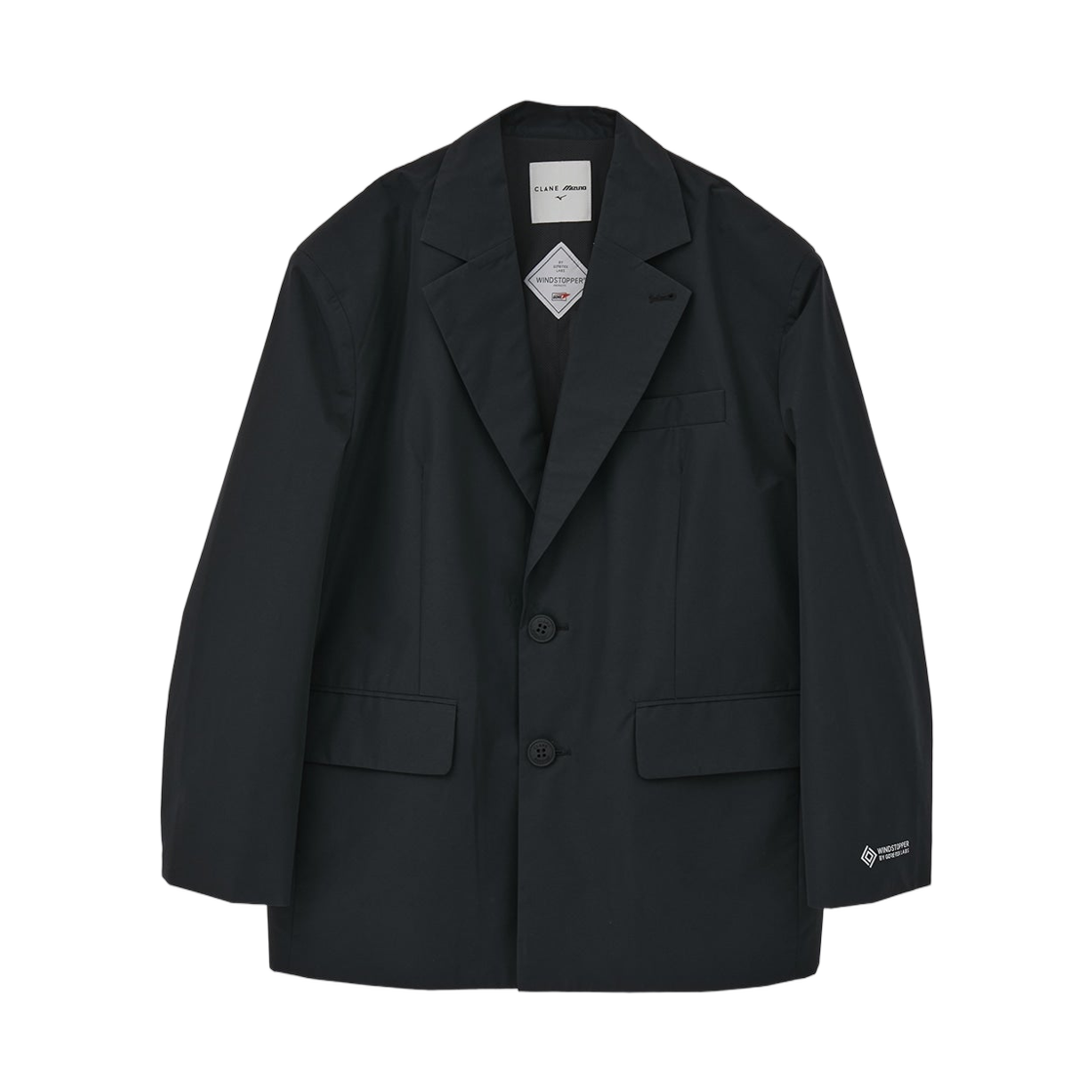 B2JECS71 (W) Mizuno x Clane Windstopper Tailored Jacket Black