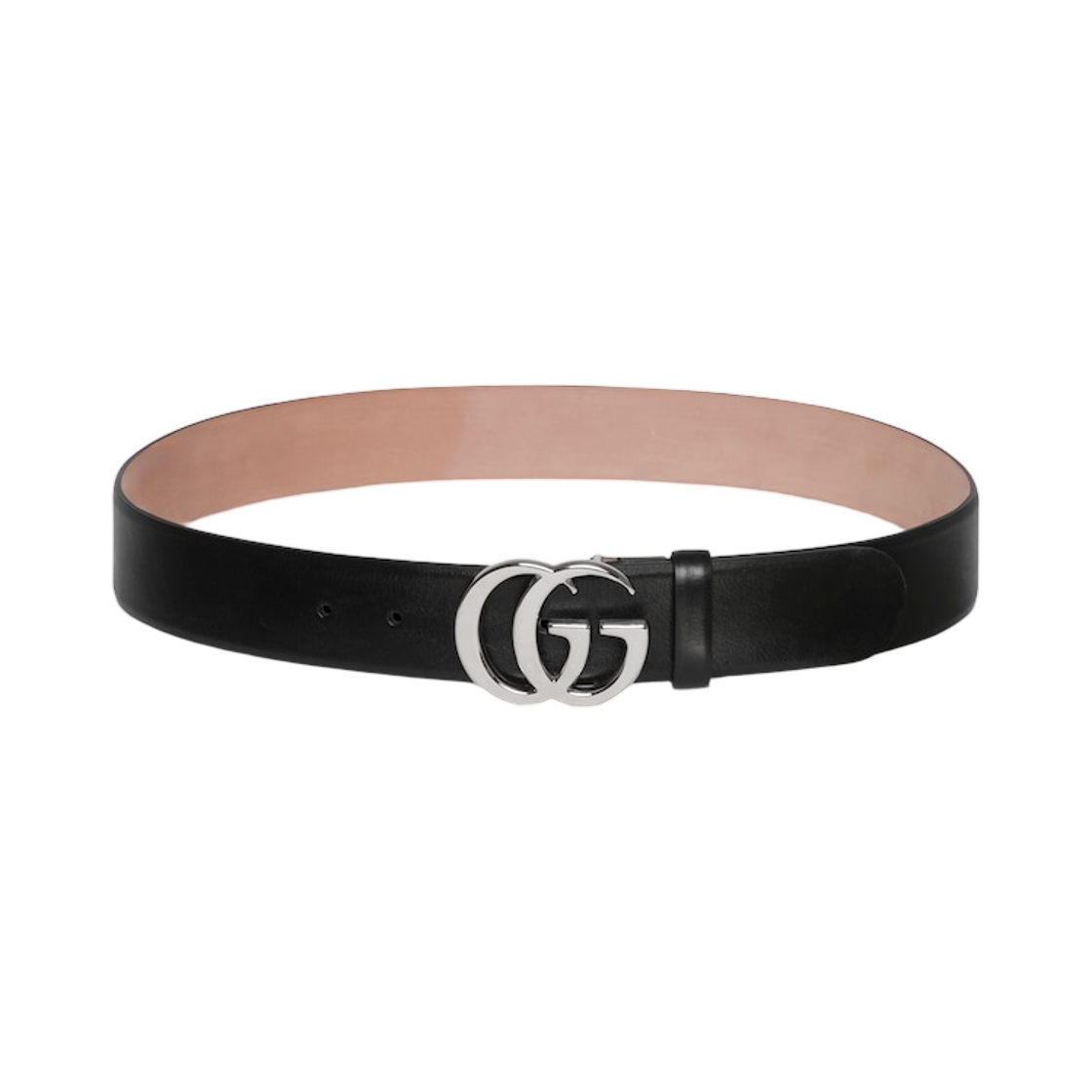 구찌 플랫 마몽 벨트 블랙(Gucci Flat Marmont Belt Black) - 1