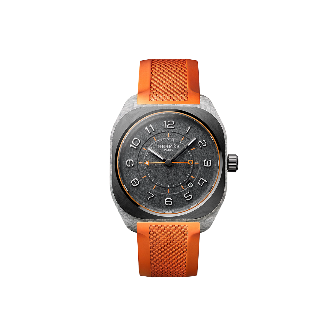 IT9HIH7J8RCO Hermes H08 42mm Gray Arabic Watch No. 7297